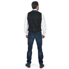 Imagen del producto Chaleco de traje tradicional para hombres con patrón - azul