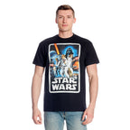 Imagen del producto Star Wars - Camiseta negra con póster retro de la película