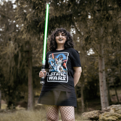 Imagen del producto Star Wars - Camiseta negra con póster retro de la película