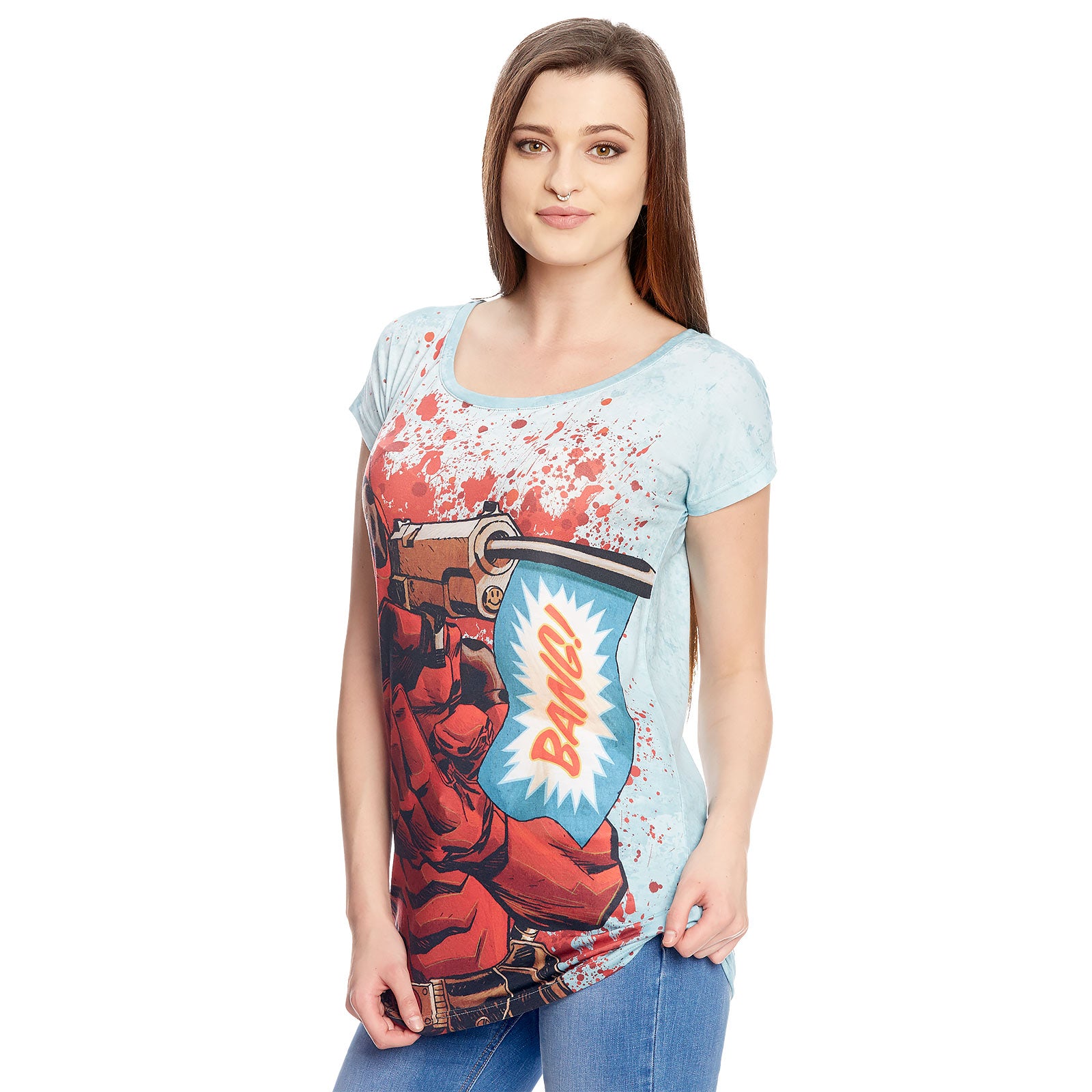Imagen del producto Deadpool - Camiseta de chica Bang Loose Fit azul