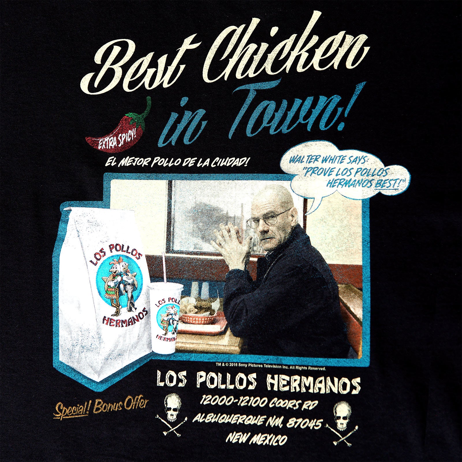 Imagen del producto Breaking Bad - Los Pollos Hermanos Mejor Pollo Camiseta negra