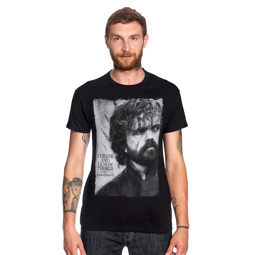 Imagen del producto Juego de Tronos - Camiseta negra de Tyrion Drink And Know Things