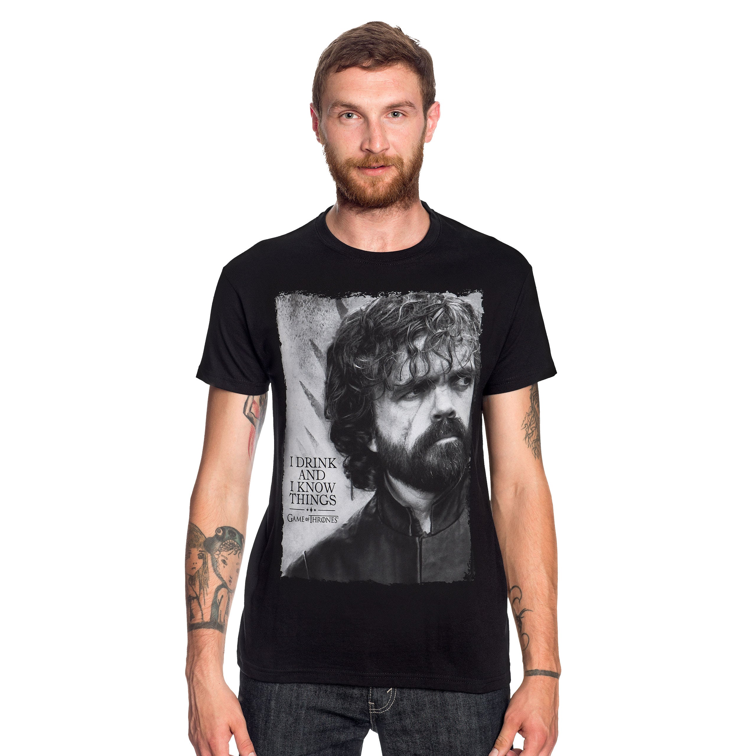 Imagen del producto Juego de Tronos - Camiseta negra de Tyrion Drink And Know Things
