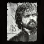 Imagen del producto Juego de Tronos - Camiseta negra de Tyrion Drink And Know Things