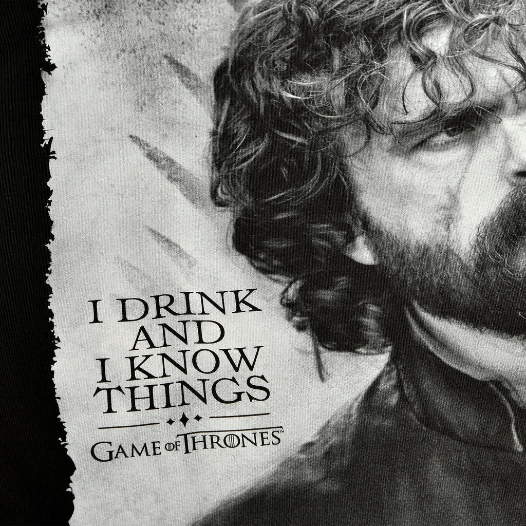 Imagen del producto Juego de Tronos - Camiseta negra de Tyrion Drink And Know Things