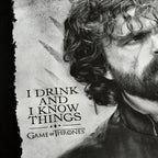 Imagen del producto Juego de Tronos - Camiseta negra de Tyrion Drink And Know Things