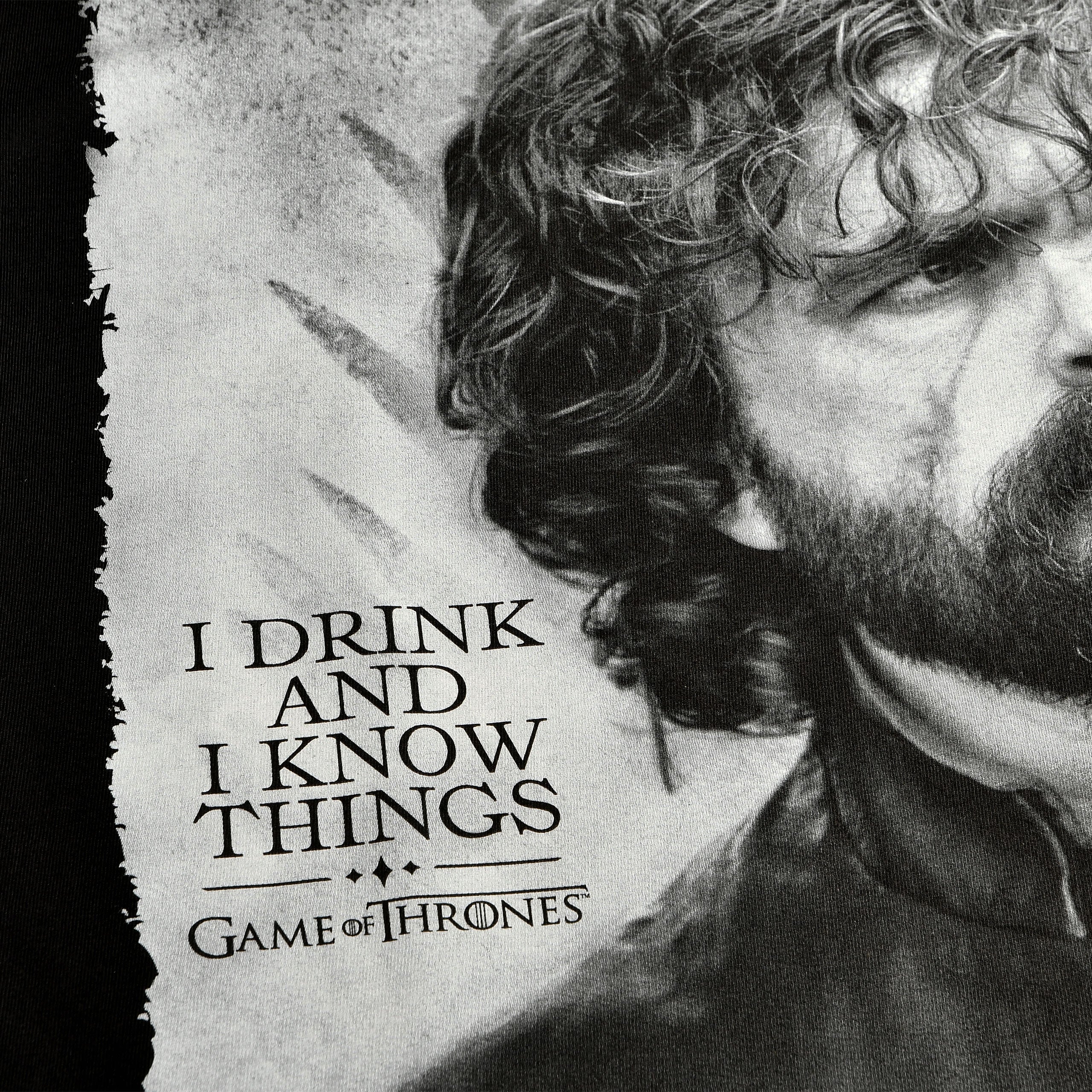 Imagen del producto Juego de Tronos - Camiseta negra de Tyrion Drink And Know Things