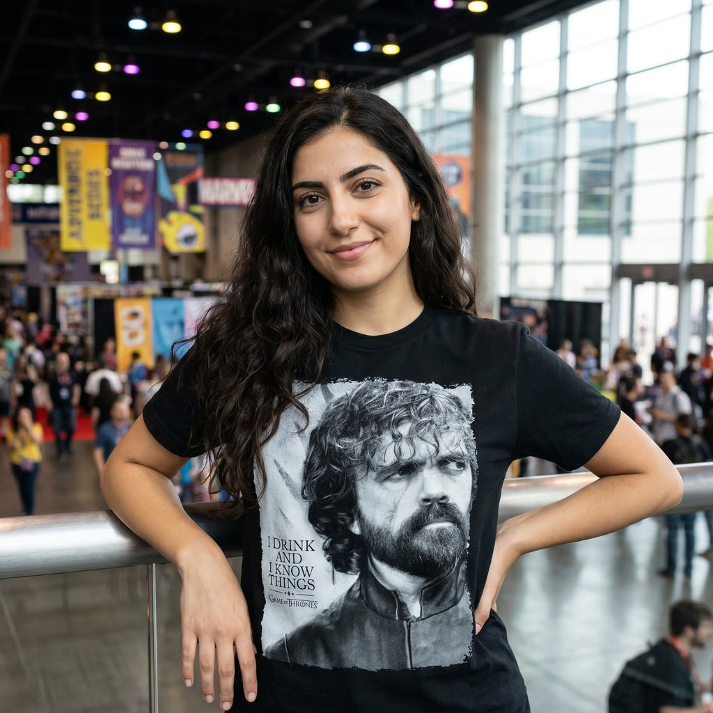 Imagen del producto Juego de Tronos - Camiseta negra de Tyrion Drink And Know Things