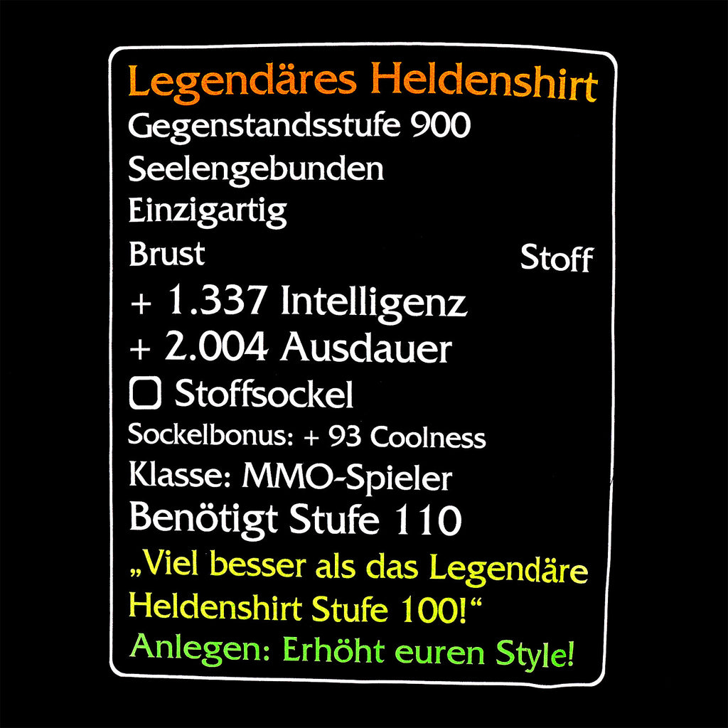 Imagen del producto Artículo de nivel 110: Camiseta de héroe legendario