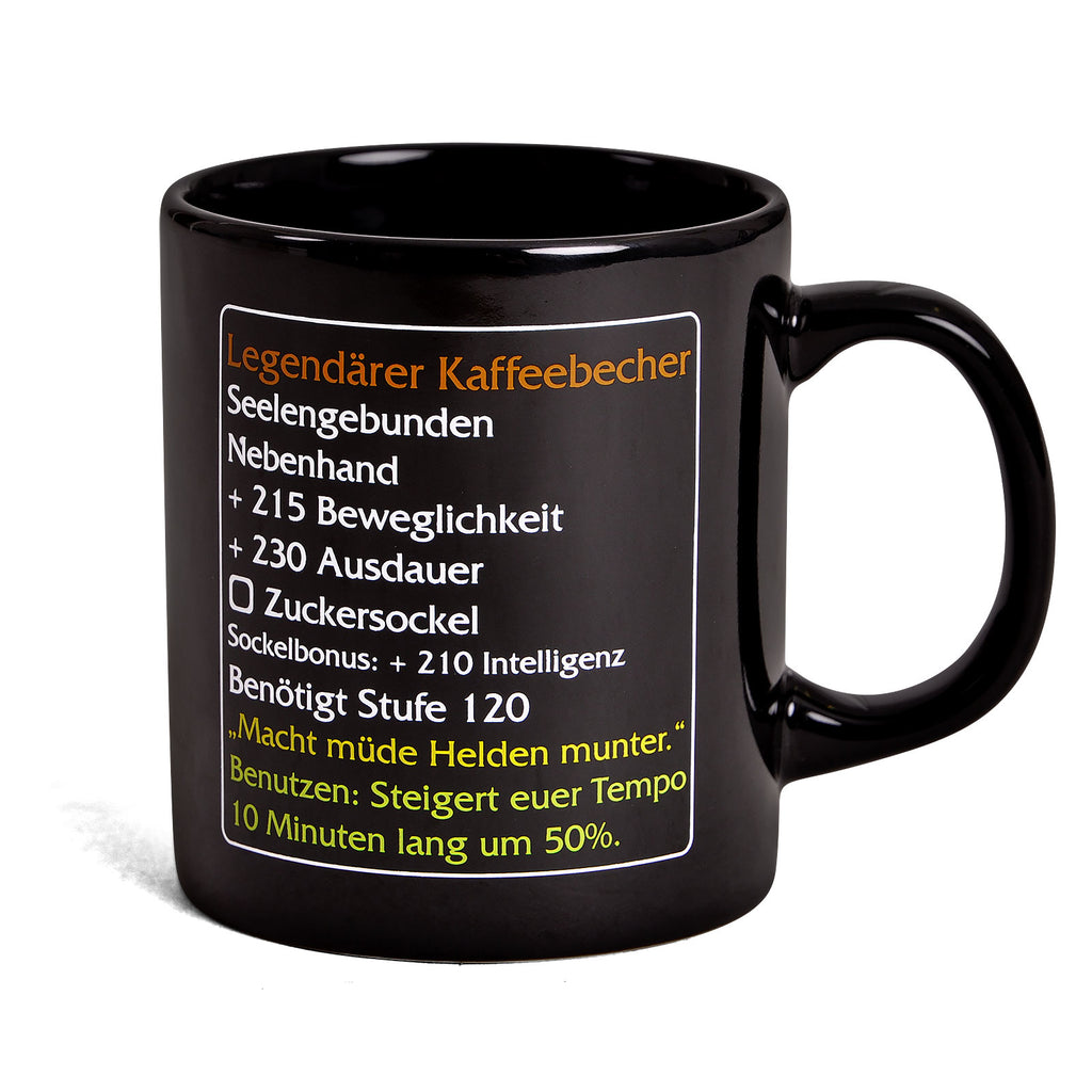 Imagen del producto Taza de café legendaria - Taza de fan del artículo MMO Nivel 120
