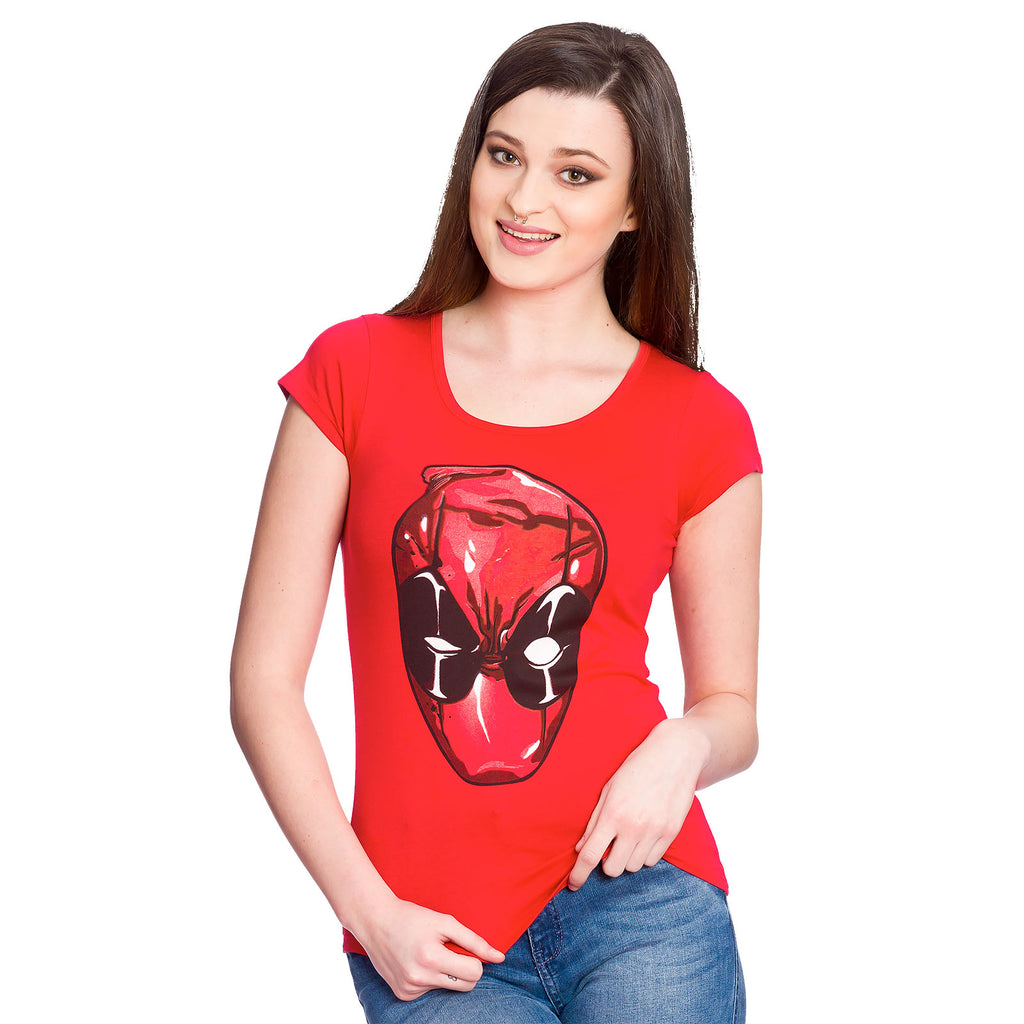 Imagen del producto Deadpool - Camiseta Chica roja con cabeza