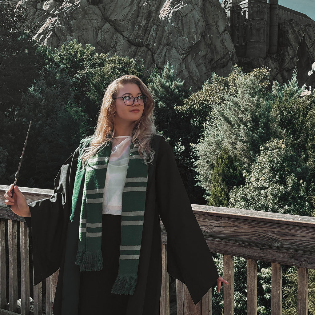 Imagen del producto Harry Potter - Bufanda de punto Slytherin gris-verde