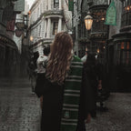 Imagen del producto Harry Potter - Bufanda de punto Slytherin gris-verde