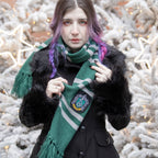 Imagen del producto Harry Potter - Bufanda de punto Slytherin gris-verde
