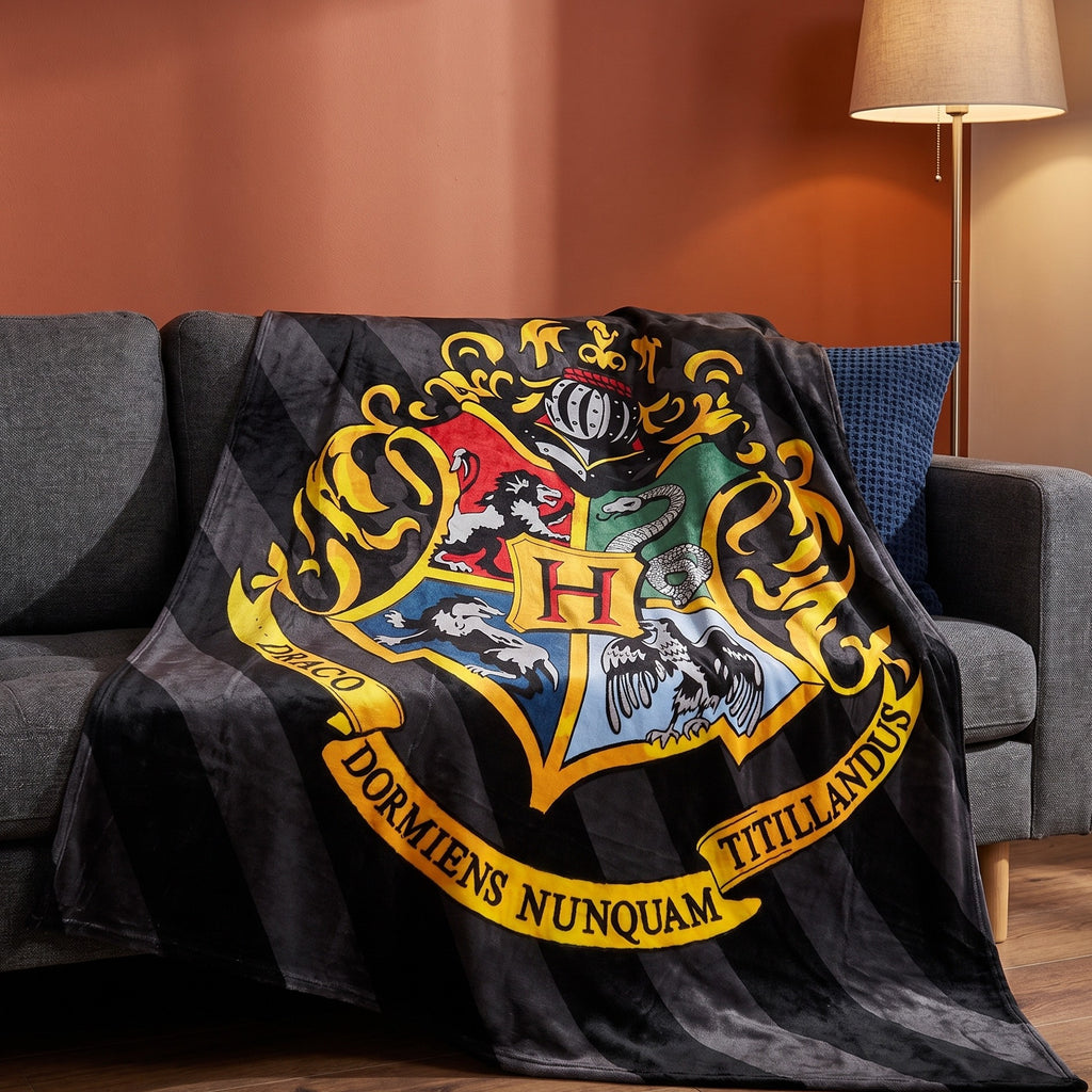 Imagen del producto Harry Potter - Manta de felpa con escudo de Hogwarts