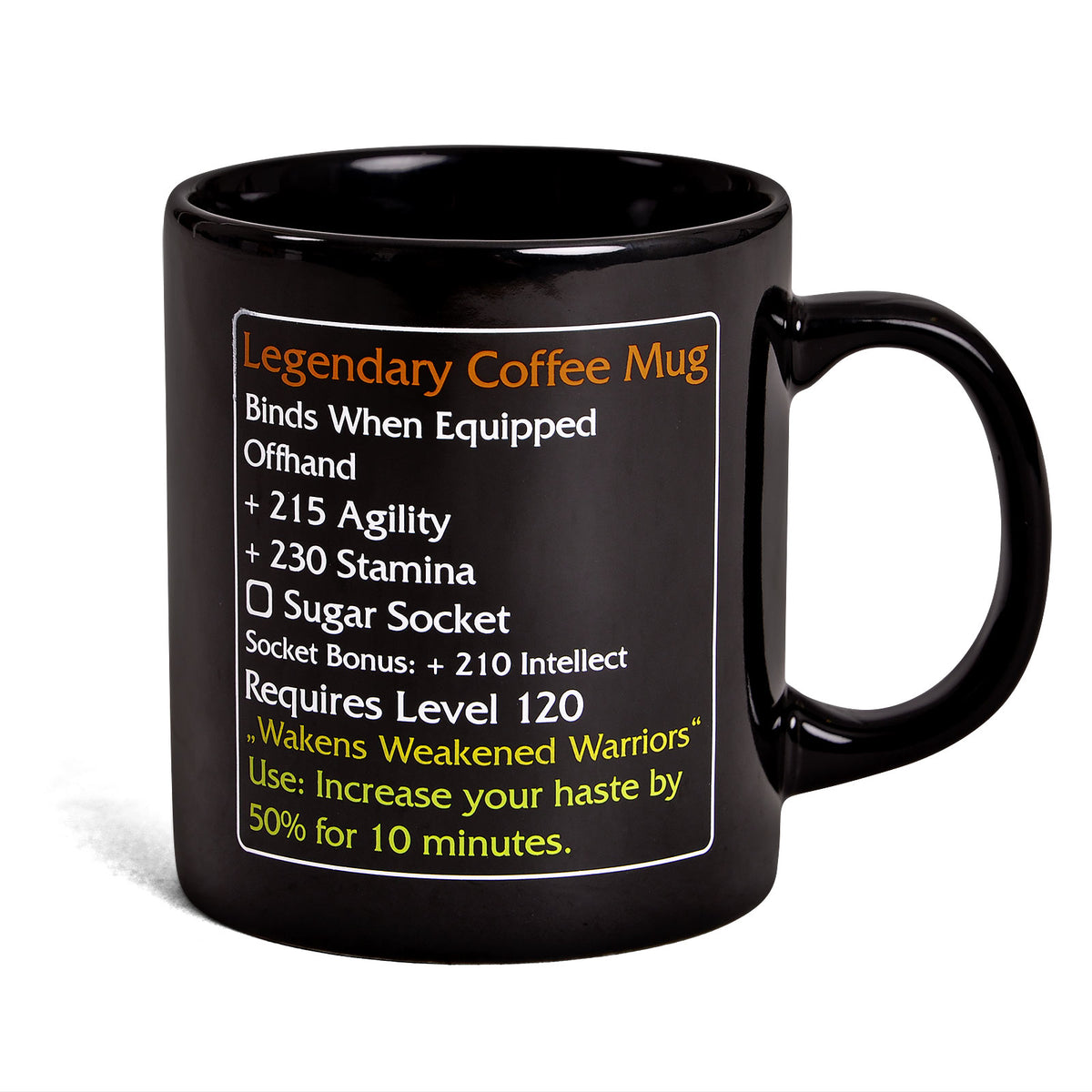 Imagen del producto Taza de café legendaria - Artículo de fan de MMO Nivel 120