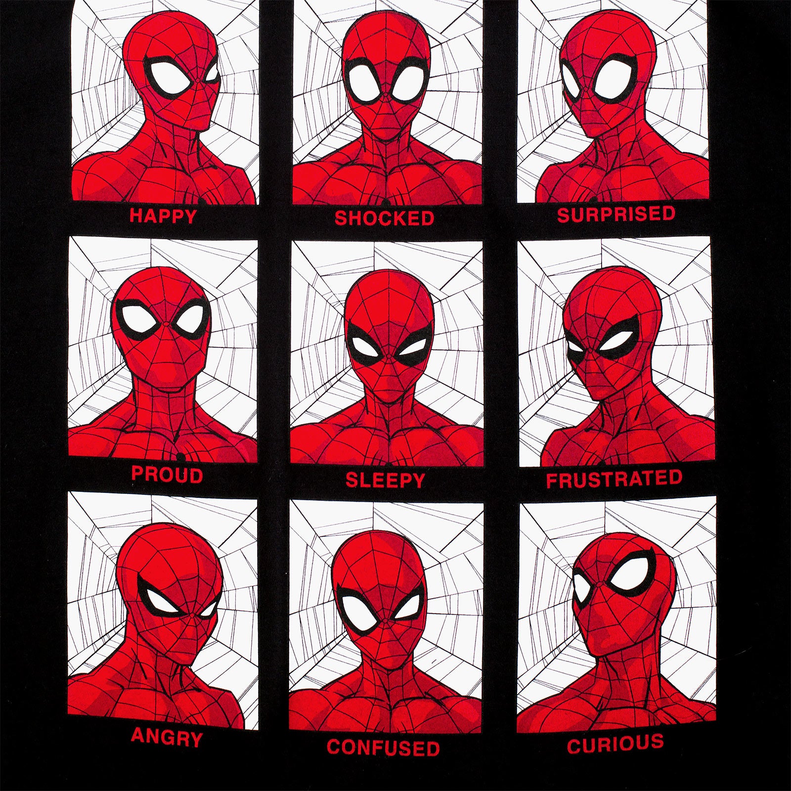 Imagen del producto Spider-Man - Camiseta de Emociones negra