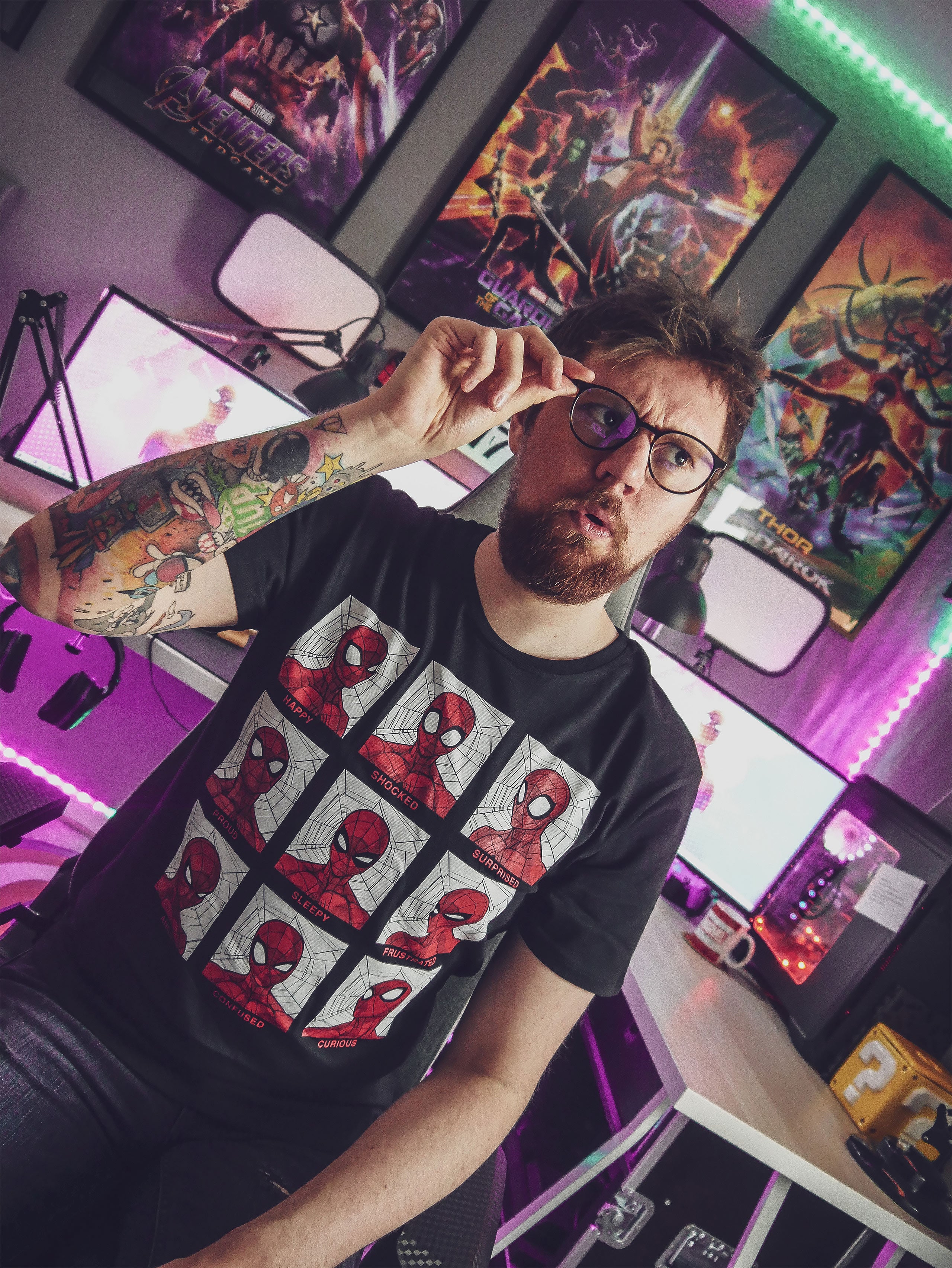 Imagen del producto Spider-Man - Camiseta de Emociones negra