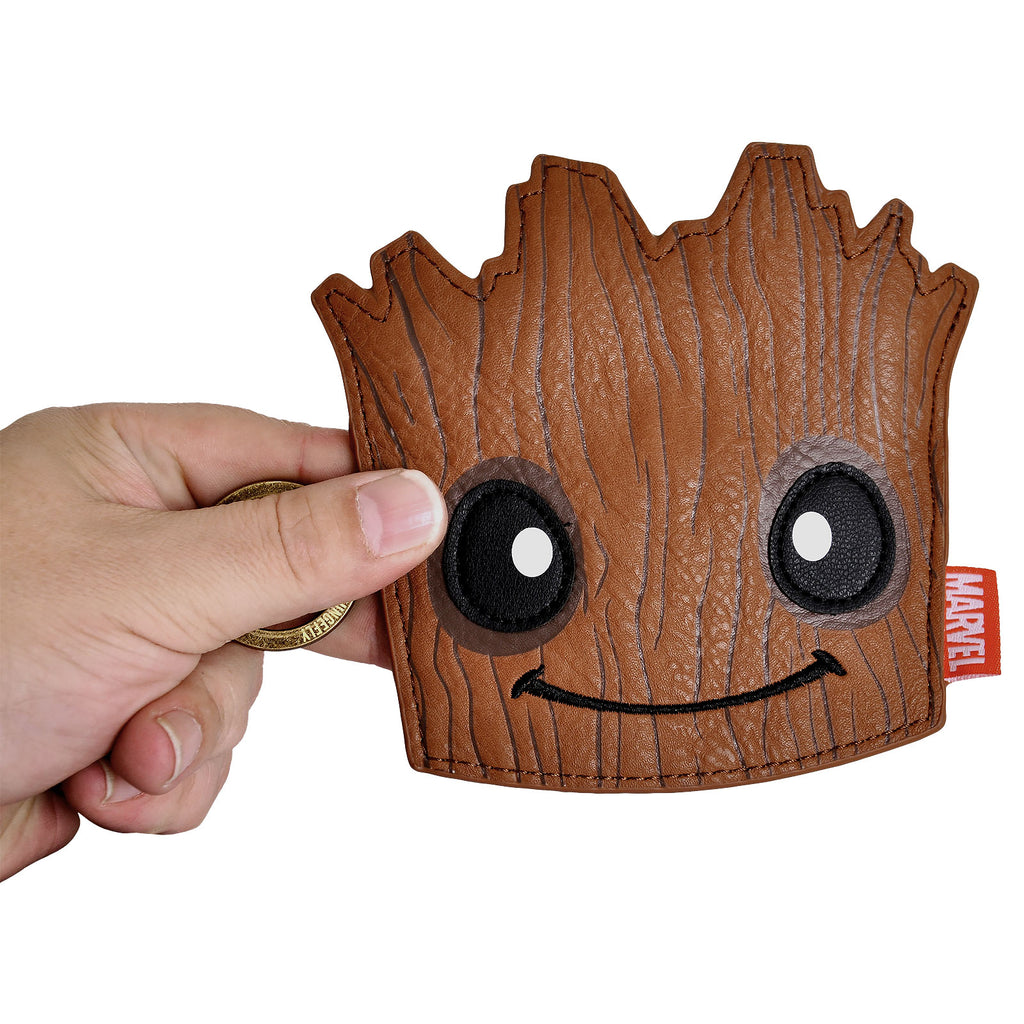 Imagen del producto Guardianes de la Galaxia - Monedero pequeño de Groot marrón