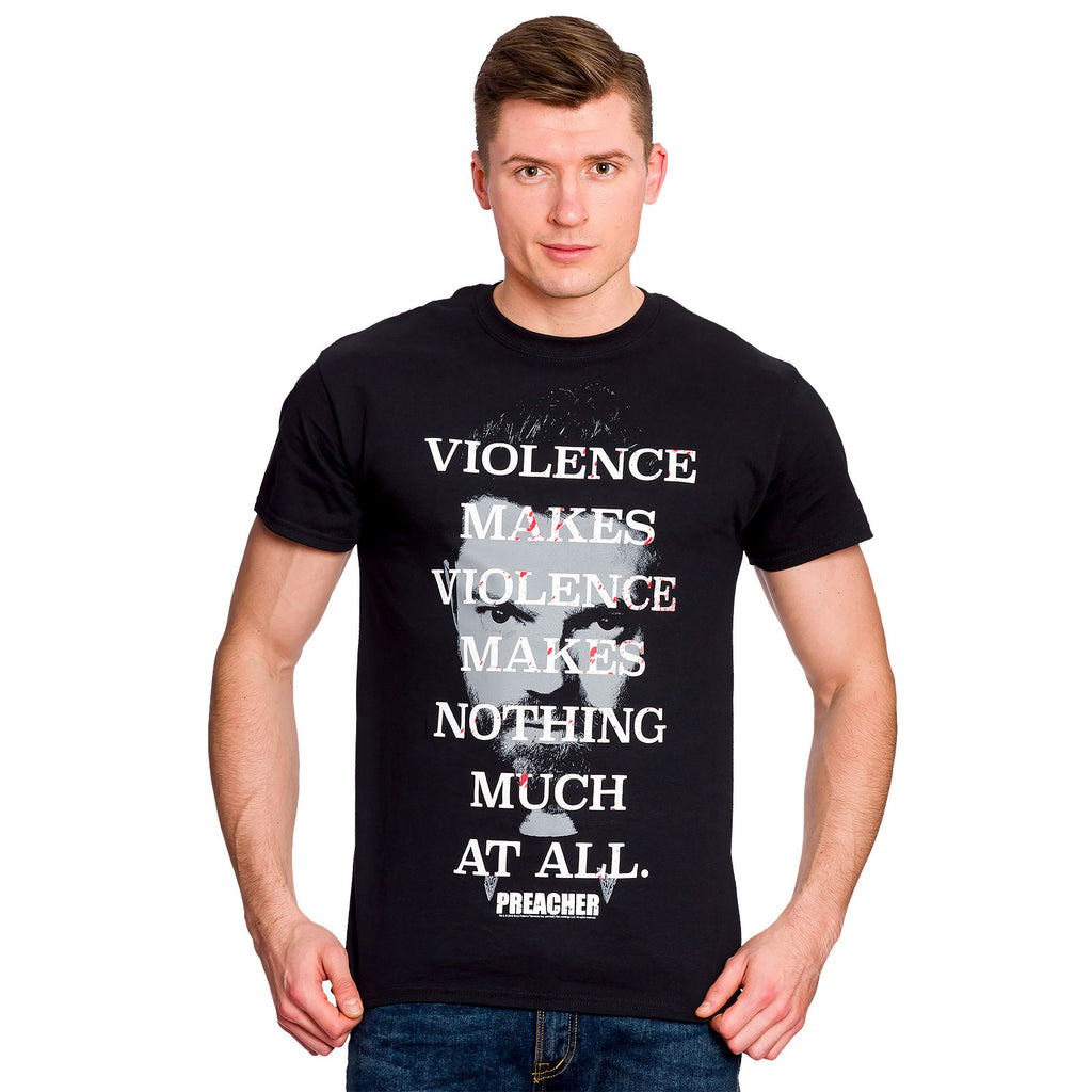 Imagen del producto Preacher - Camiseta negra Violence Makes Violence