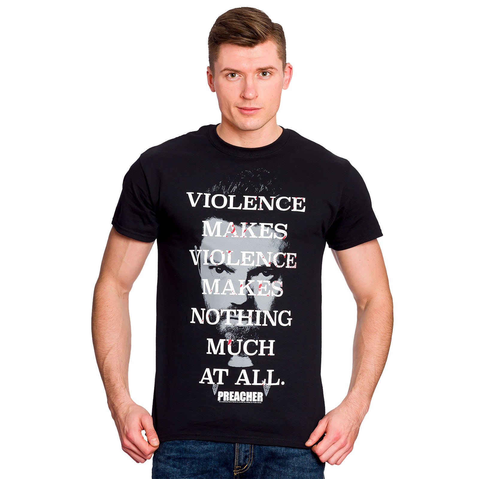 Imagen del producto Preacher - Camiseta negra Violence Makes Violence
