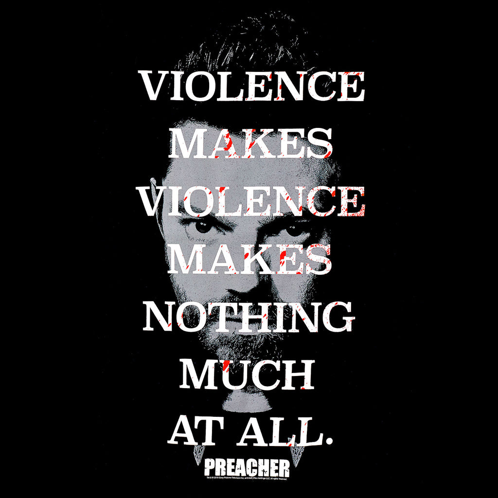 Imagen del producto Preacher - Camiseta negra Violence Makes Violence