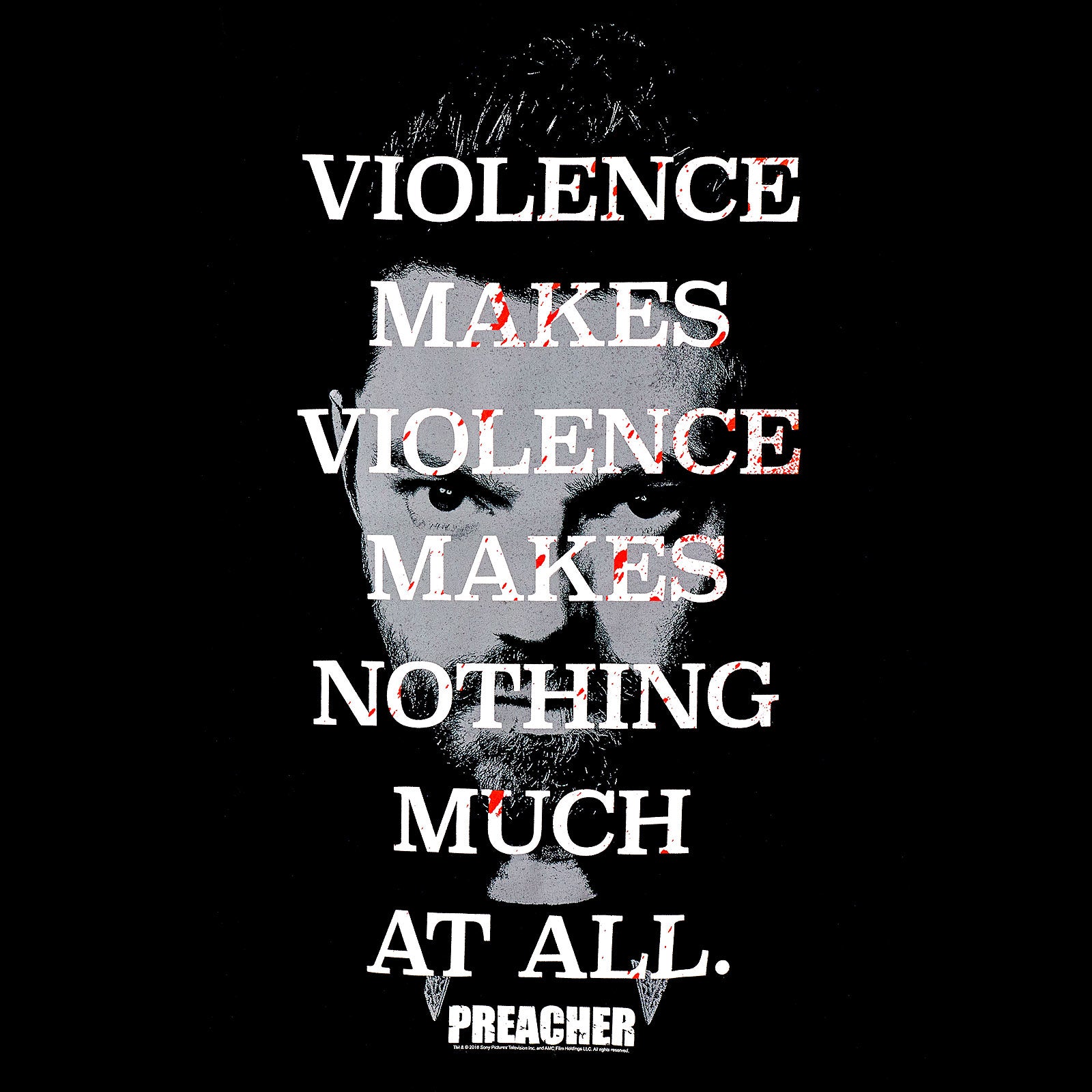 Imagen del producto Preacher - Camiseta negra Violence Makes Violence