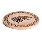 Imagen del producto Juego de Tronos - Tabla de cortar Casa Stark de haya