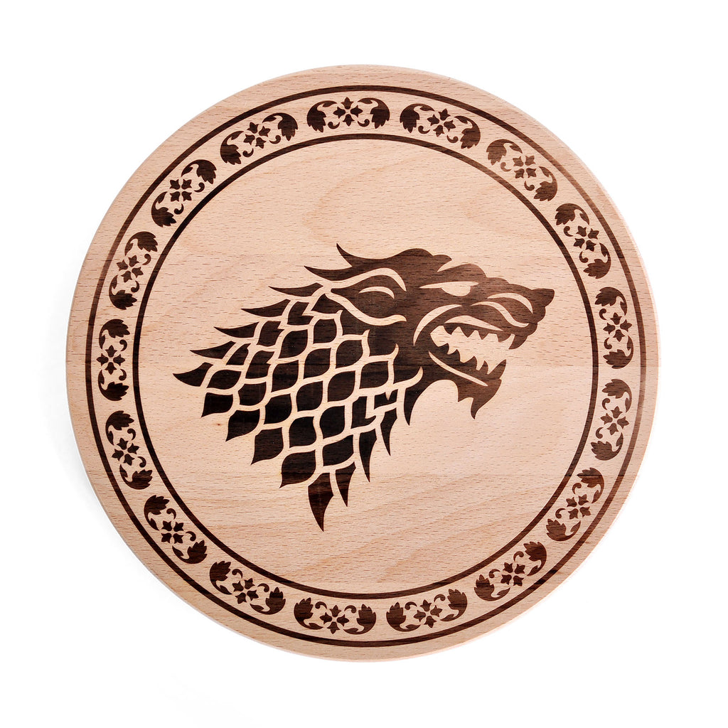 Imagen del producto Juego de Tronos - Tabla de cortar Casa Stark de haya