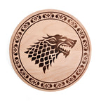 Imagen del producto Juego de Tronos - Tabla de cortar Casa Stark de haya
