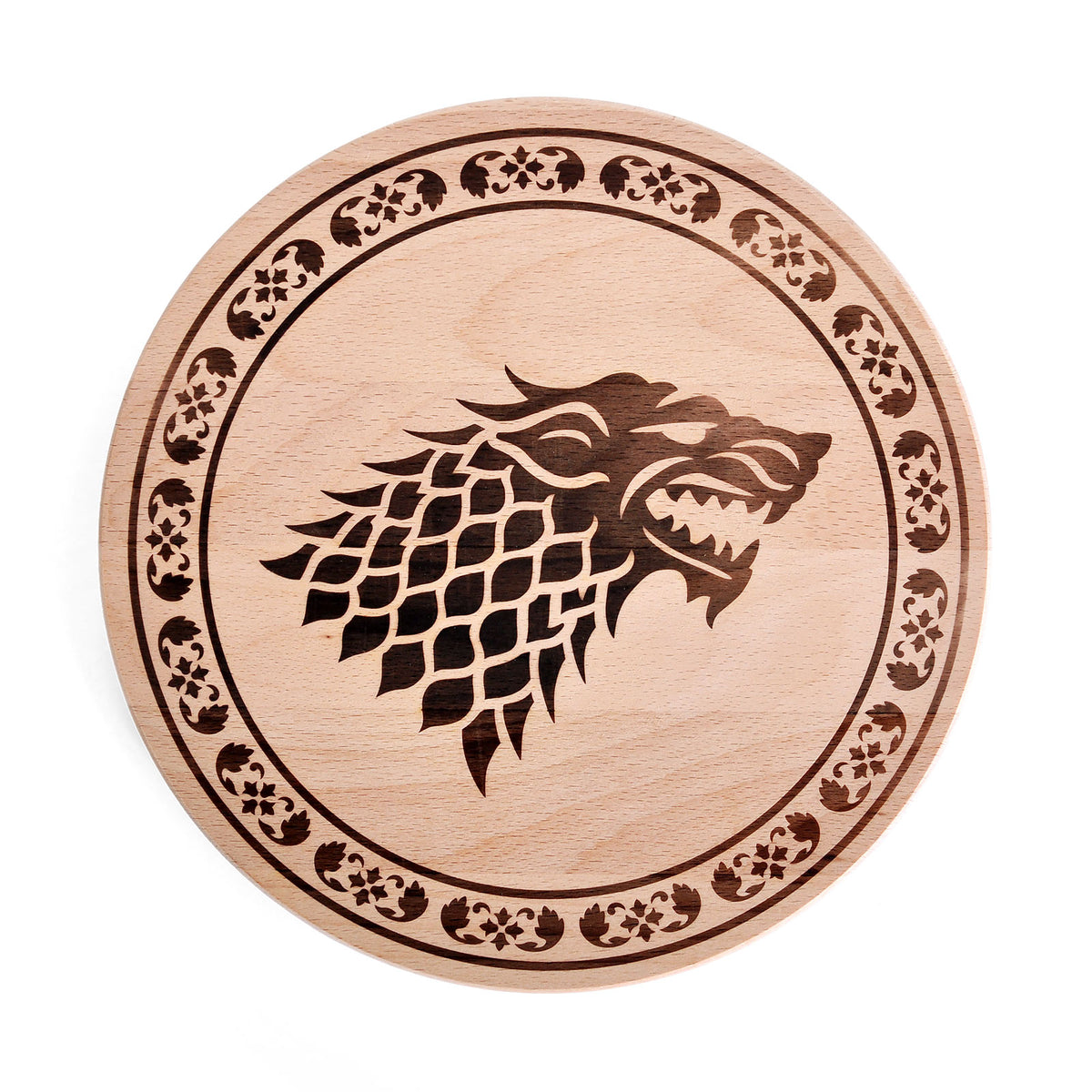 Imagen del producto Juego de Tronos - Tabla de cortar Casa Stark de haya