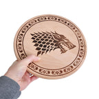 Imagen del producto Juego de Tronos - Tabla de cortar Casa Stark de haya