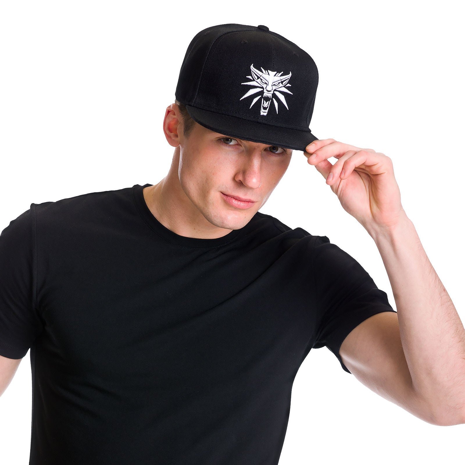 Imagen del producto Witcher - Gorra Snapback del Medallón del Lobo negra