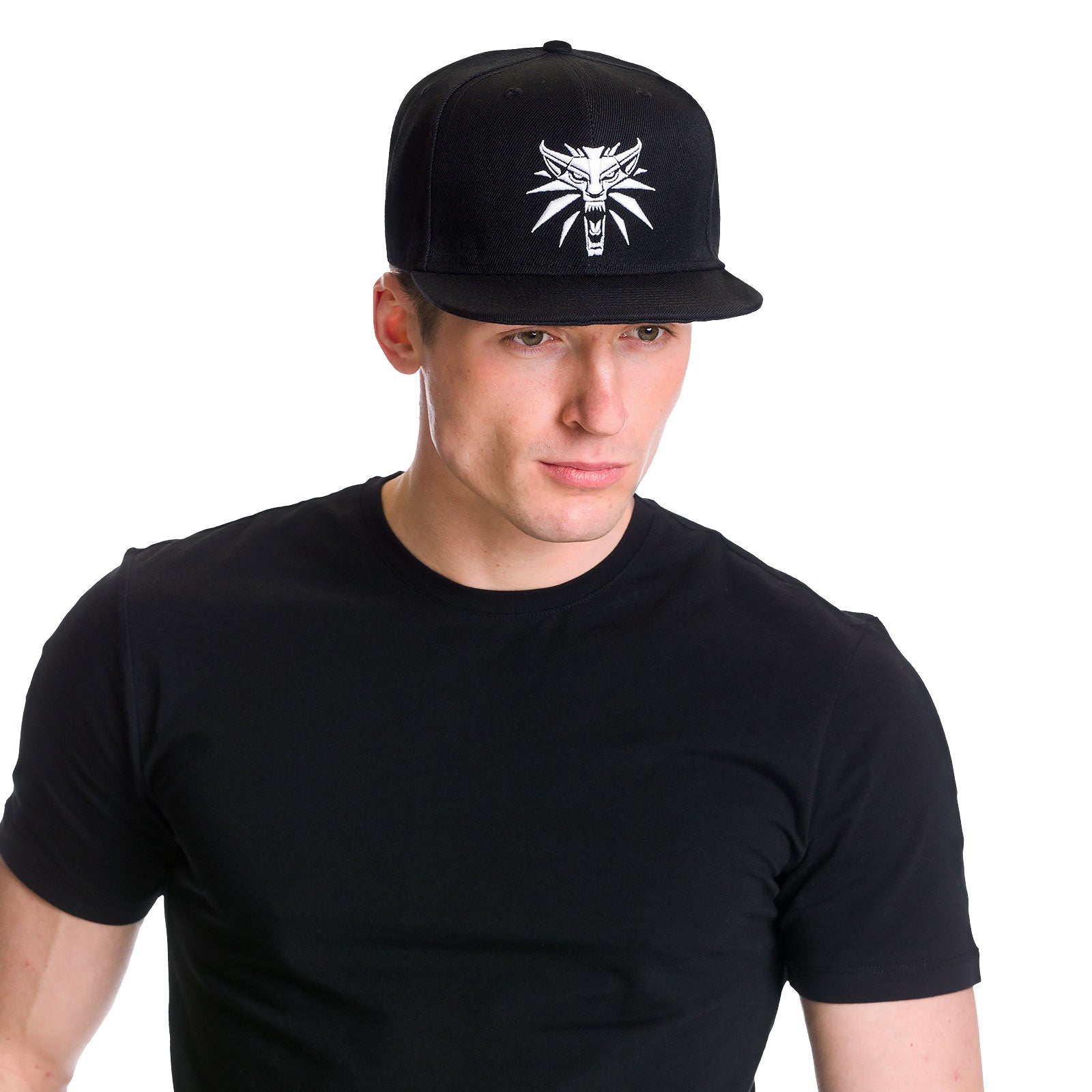 Imagen del producto Witcher - Gorra Snapback del Medallón del Lobo negra