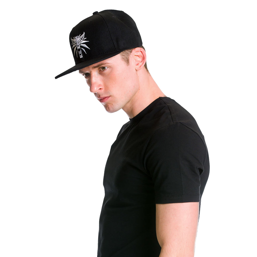 Imagen del producto Witcher - Gorra Snapback del Medallón del Lobo negra