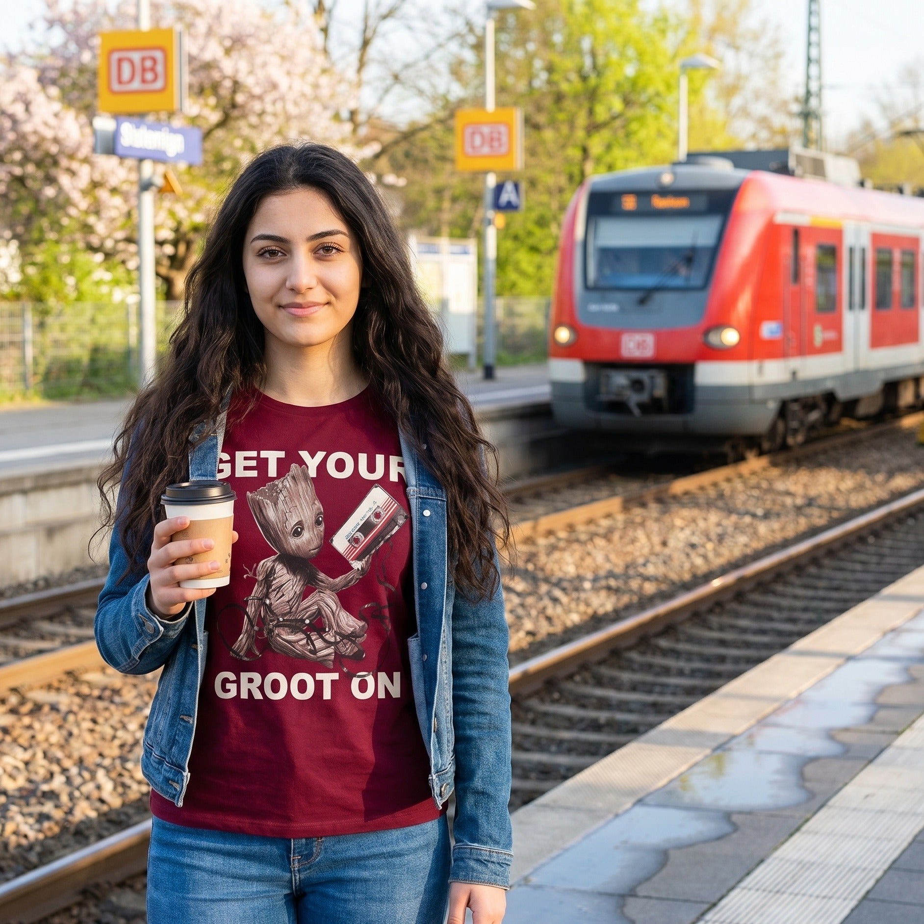 Imagen del producto Guardianes de la Galaxia - Camiseta de Groot roja