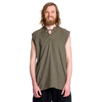 Imagen del producto Camisa medieval sin mangas en color oliva