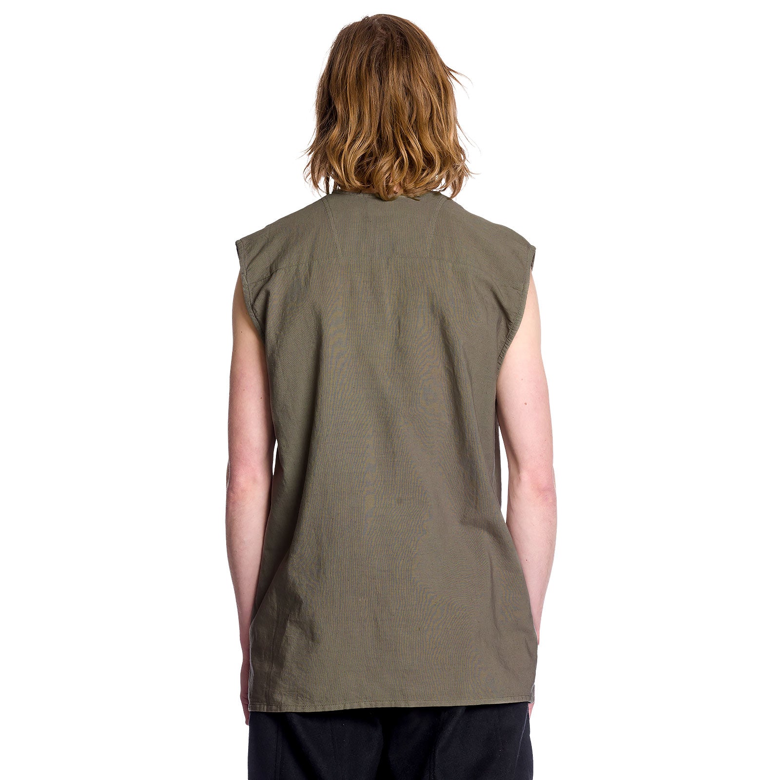 Imagen del producto Camisa medieval sin mangas en color oliva