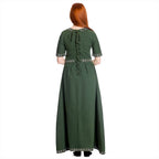 Imagen del producto Vestido medieval Ennlin con manga corta verde