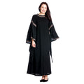 Imagen del producto Vestido medieval Ida con mangas de trompeta negro