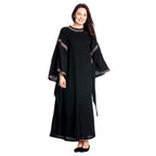 Imagen del producto Vestido medieval Ida con mangas de trompeta negro