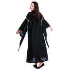 Imagen del producto Vestido medieval Ida con mangas de trompeta negro