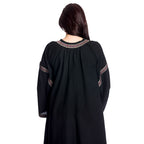Imagen del producto Vestido medieval Ida con mangas de trompeta negro