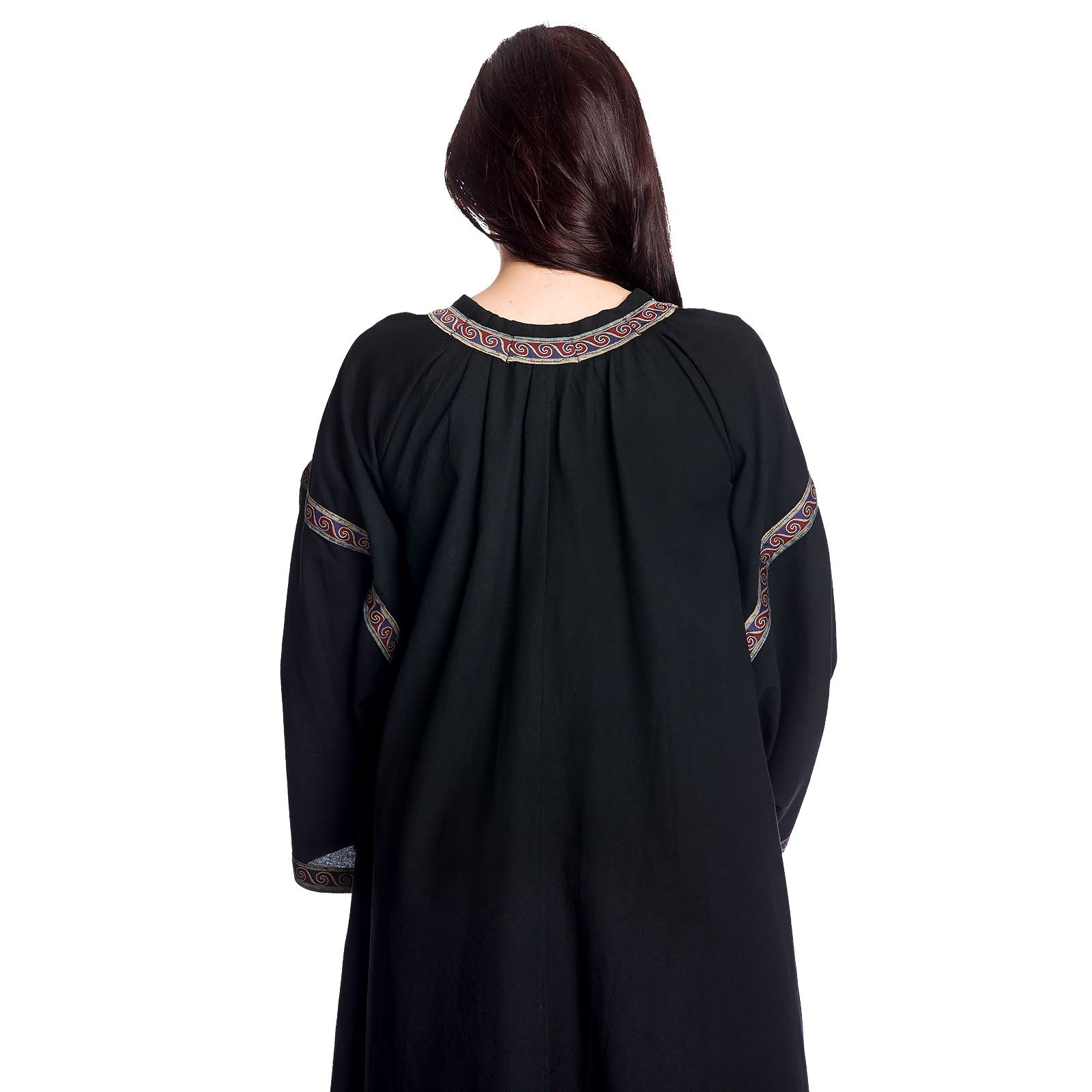 Imagen del producto Vestido medieval Ida con mangas de trompeta negro