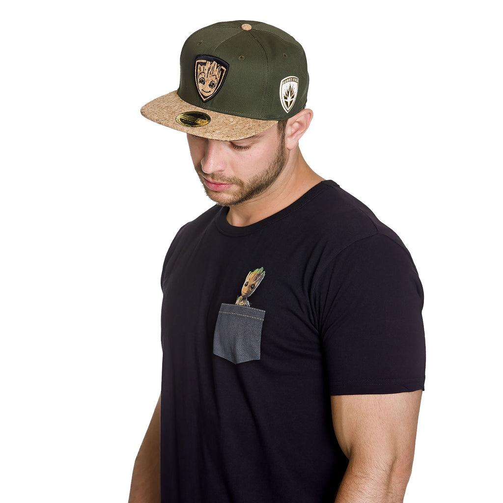 Imagen del producto Guardians of the Galaxy - Gorra Snapback de Groot de Corcho