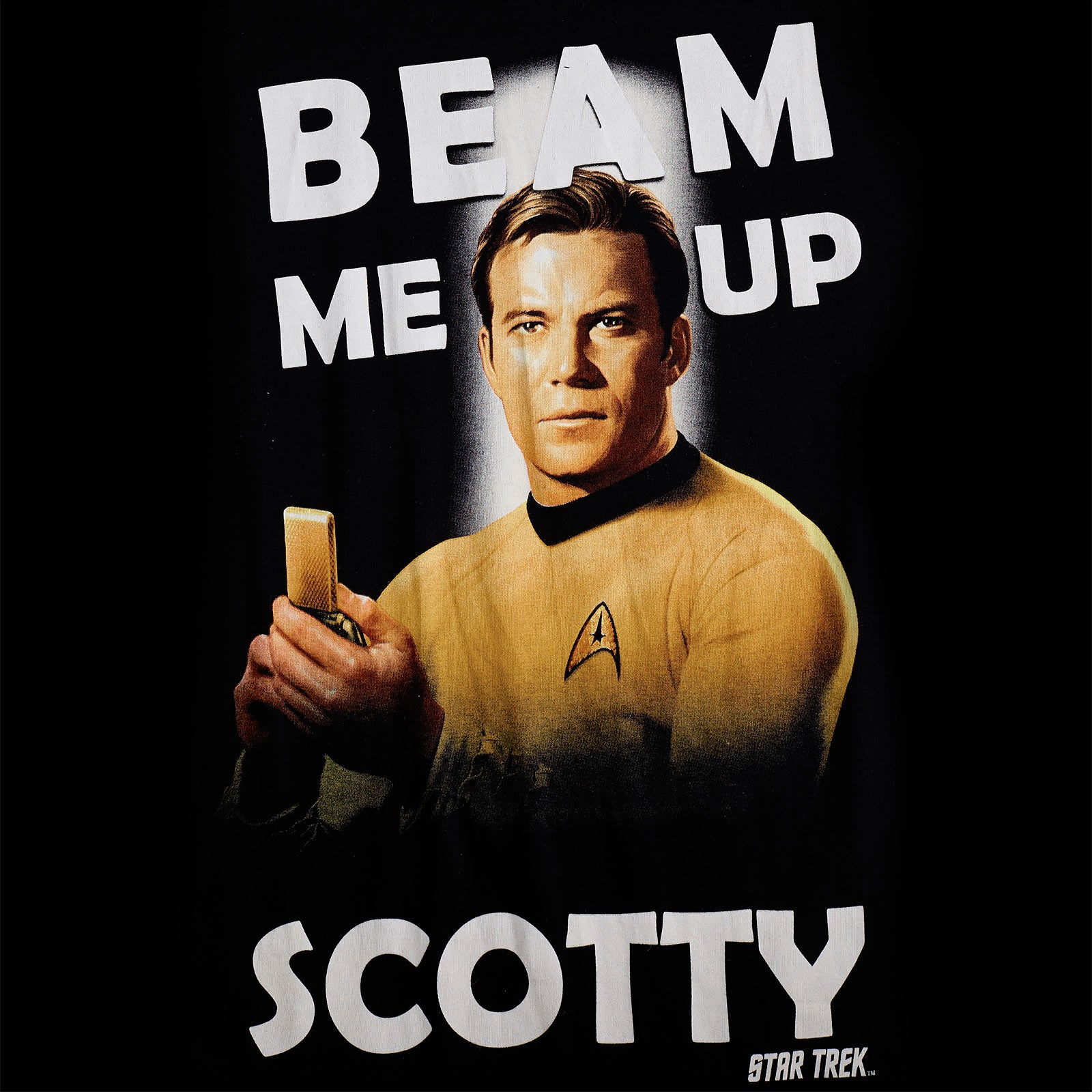 Imagen del producto Star Trek - Camiseta Kirk Beam Me Up negra