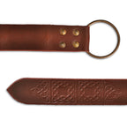 Imagen del producto Cinturón medieval con anillo marrón