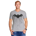 Imagen del producto Batman - Camiseta con logo goteante gris