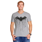 Imagen del producto Batman - Camiseta con logo goteante gris