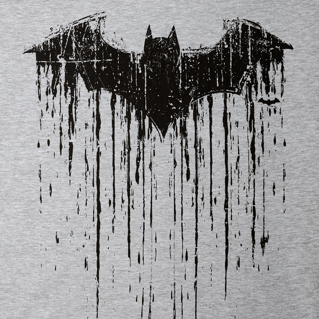 Imagen del producto Batman - Camiseta con logo goteante gris